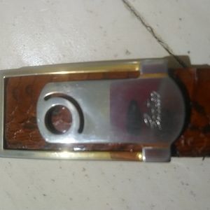 Cartier men's snakeskin belt